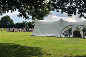 The marquee and ceremony area at Oak Tree Farm wedding venue