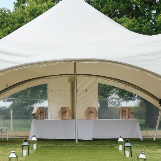 Oak tree farm wedding venue marquee